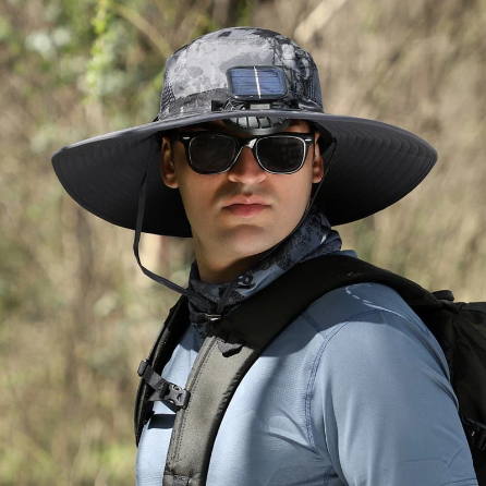 🔥Father's Day Choice⚡2026 New Ultralight Solar Fan Sun Hat🎁Lighter Than a Baseball!⚾(Only 11oz)