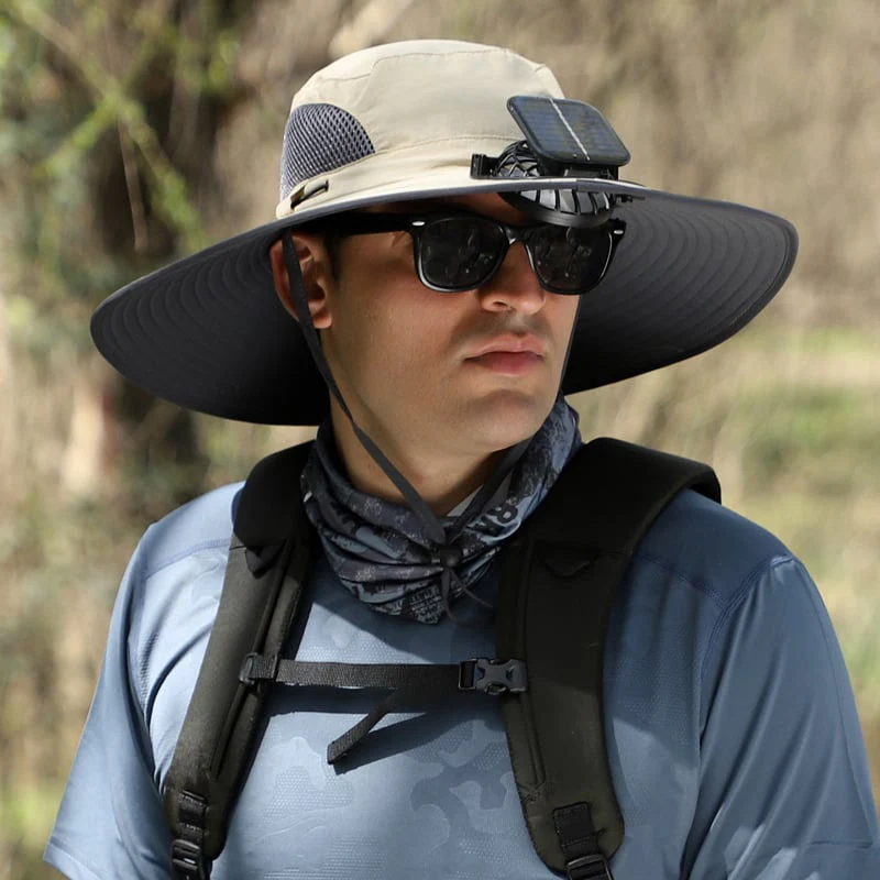 🔥Father's Day Choice⚡2026 New Ultralight Solar Fan Sun Hat🎁Lighter Than a Baseball!⚾(Only 11oz)