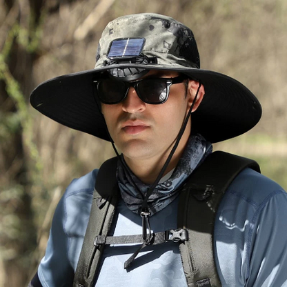 🔥Father's Day Choice⚡2026 New Ultralight Solar Fan Sun Hat🎁Lighter Than a Baseball!⚾(Only 11oz)