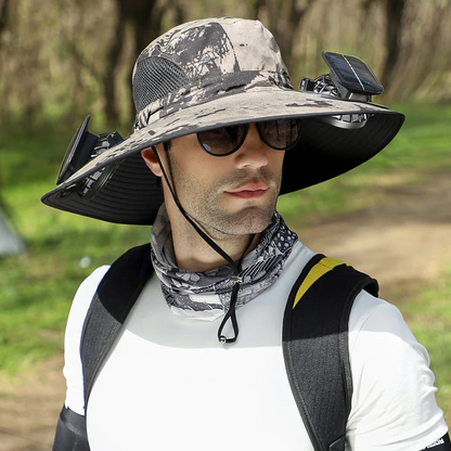🔥Father's Day Choice⚡2026 New Ultralight Solar Fan Sun Hat🎁Lighter Than a Baseball!⚾(Only 11oz)