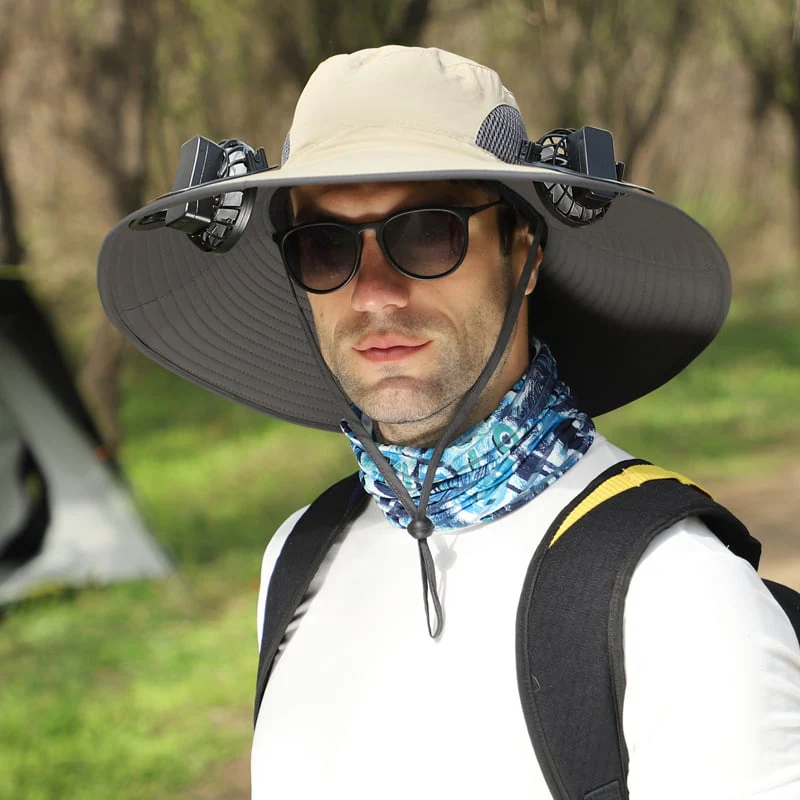 🔥Father's Day Choice⚡2026 New Ultralight Solar Fan Sun Hat🎁Lighter Than a Baseball!⚾(Only 11oz)
