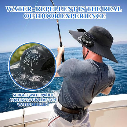 🔥Father's Day Choice⚡2026 New Ultralight Solar Fan Sun Hat🎁Lighter Than a Baseball!⚾(Only 11oz)