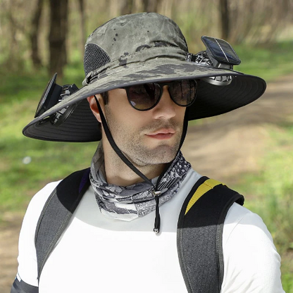 🔥Father's Day Choice⚡2026 New Ultralight Solar Fan Sun Hat🎁Lighter Than a Baseball!⚾(Only 11oz)