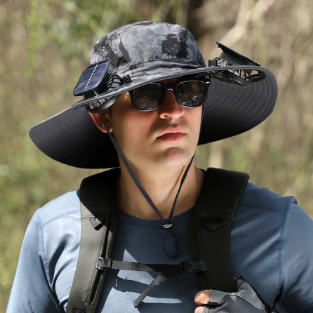 🔥Father's Day Choice⚡2026 New Ultralight Solar Fan Sun Hat🎁Lighter Than a Baseball!⚾(Only 11oz)