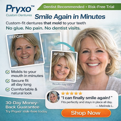70% off! ⏰Pryxo™ Complete Dentures