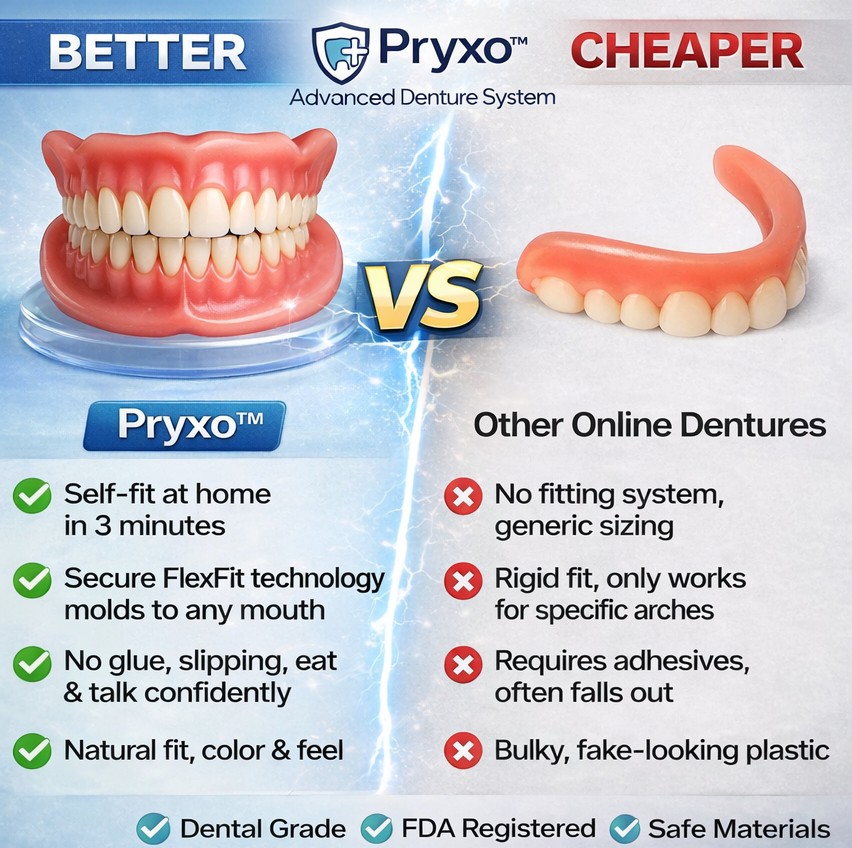 70% off! ⏰Pryxo™ Complete Dentures -- T