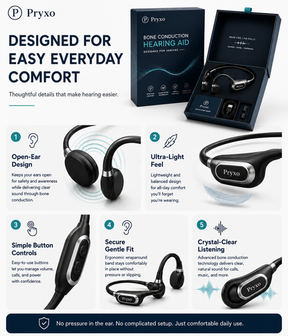 🌎Ends Today: 83% OFF!⏰👂Revitalize your ears again💖 💥 LIMITED TIME OFFER!🔥X2 Bone Conduction Hearing Aid