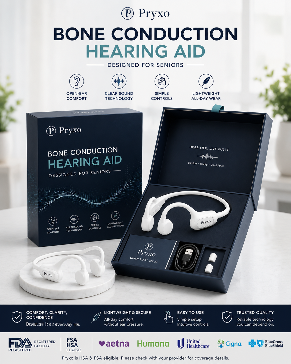 🌎Ends Today: 83% OFF!⏰👂Revitalize your ears again💖 💥 LIMITED TIME OFFER!🔥X2 Bone Conduction Hearing Aid