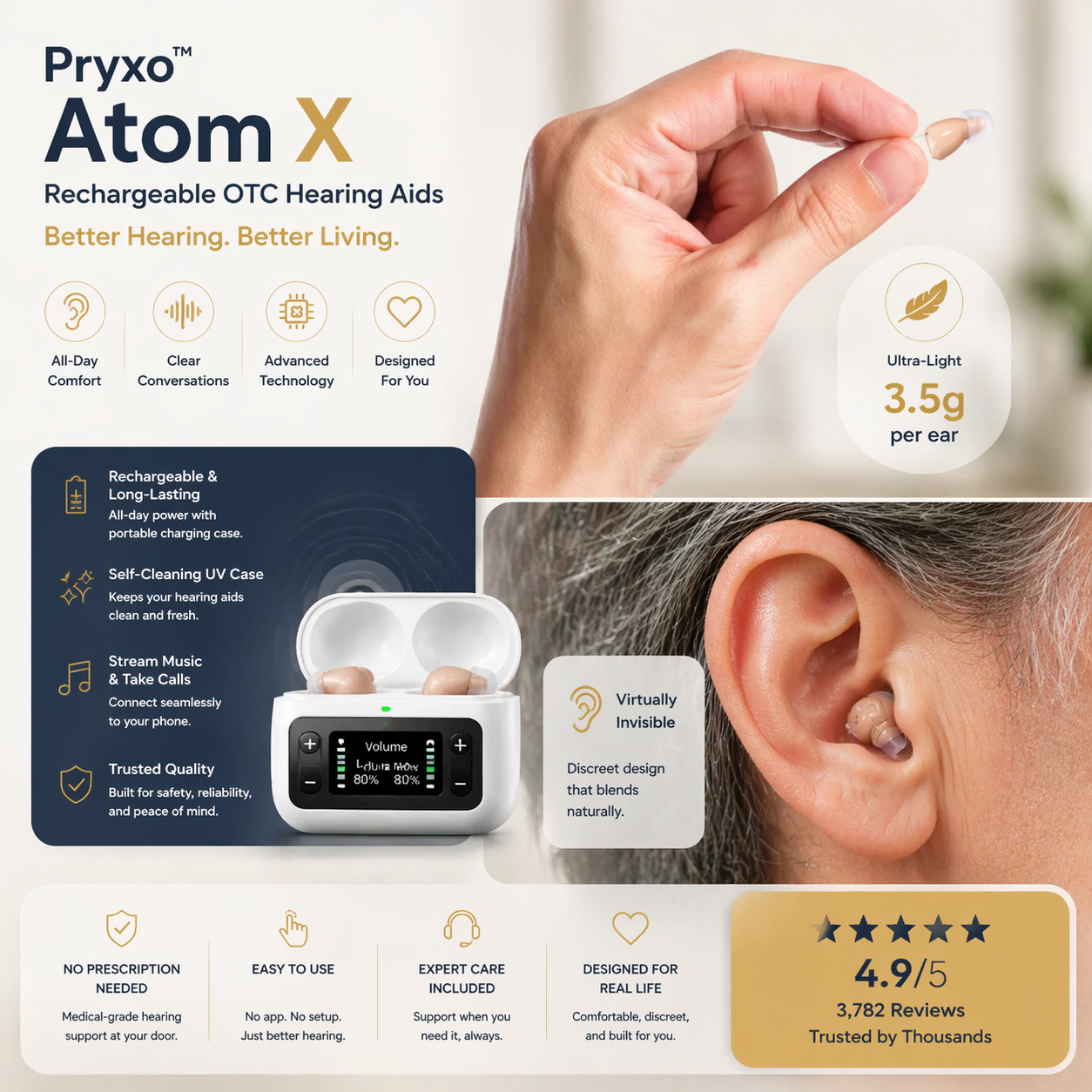 🔥 Today Only! CRE-E10 Smart Hearing Aids — Hear Clearly, Feel Confident Again 💖