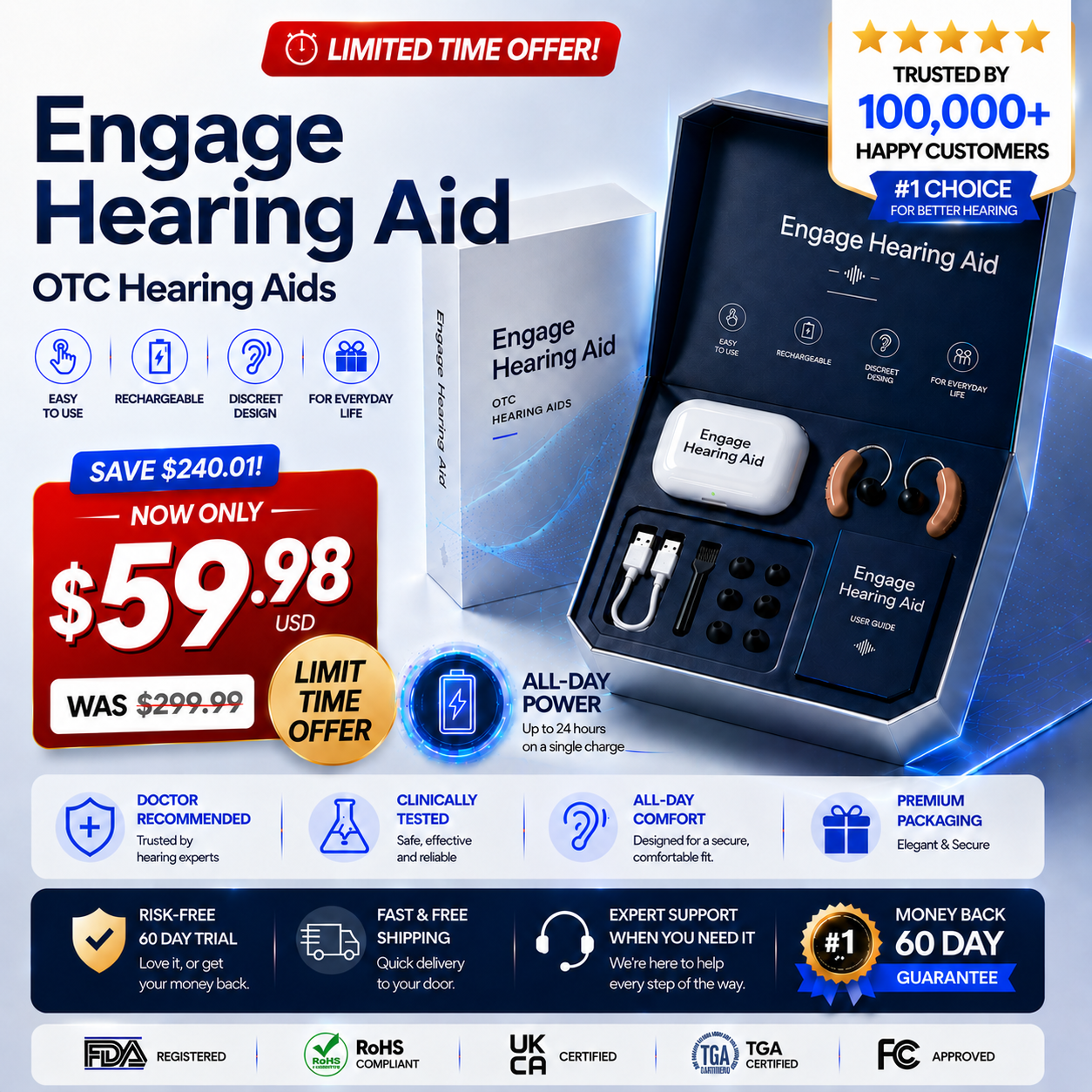 🔥 Today Only! Engage Hearing Aid — Up to 85% OFF + Hear Every Word Clearly Again 👂✨