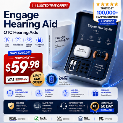 🔥 Today Only! Engage Hearing Aid — Up to 85% OFF + Hear Every Word Clearly Again 👂✨