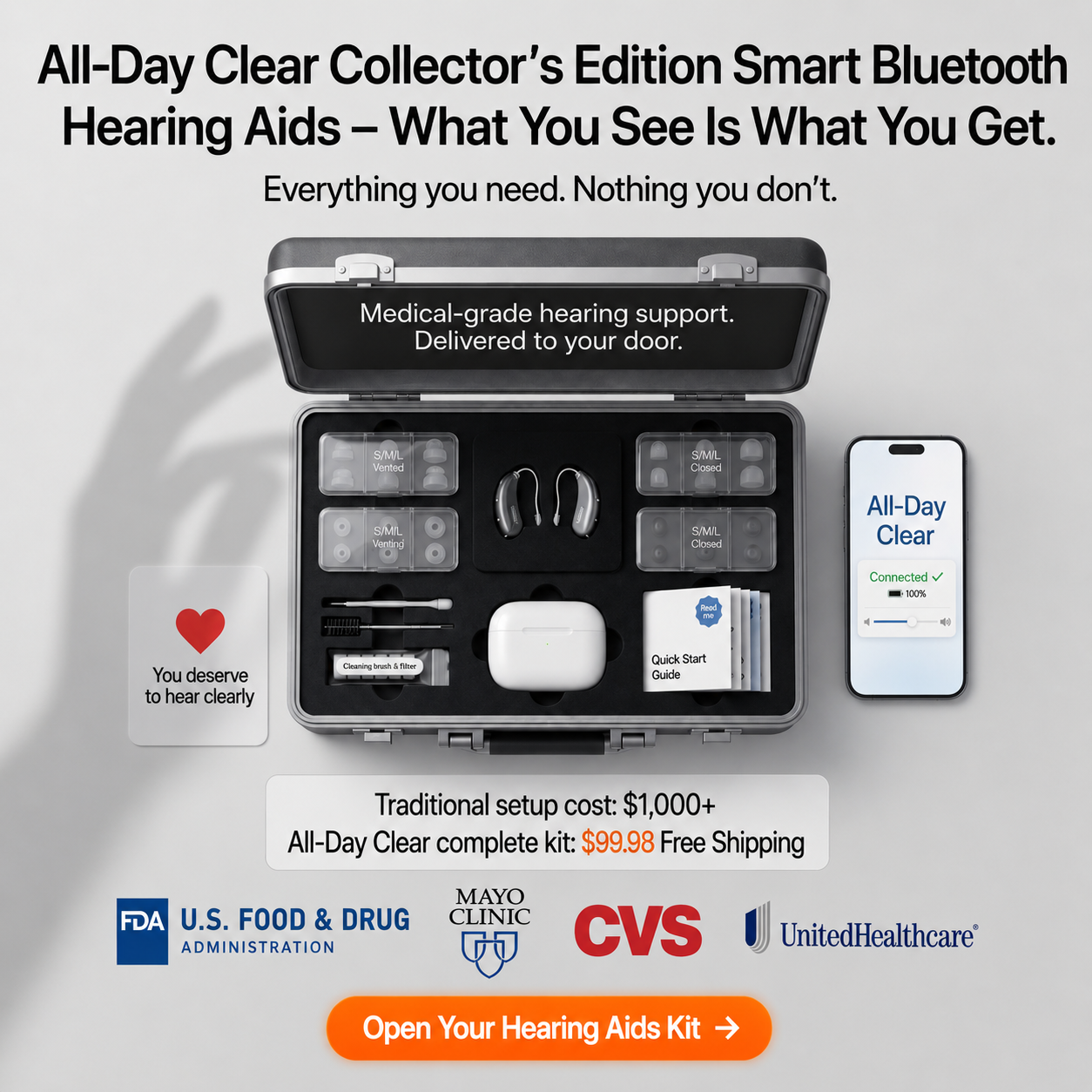 🔥 Last Day! All-Day Clear Smart Bluetooth Hearing Aids — Hear Clearly Before Price Goes Up