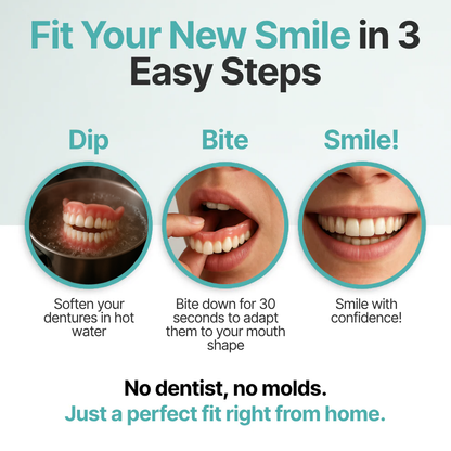 70% off! ⏰Pryxo™ Complete Dentures -- T